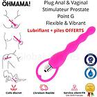 OhMama Vibrerande anal plugg