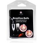 Secret Play Brazilian Balls Strawberry & Sparkling Wine Massageolja