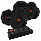 GAS Audio Power 4-pack MAD S2-8D2 & MAX A2-1500,1D, baspaket