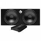 Rockford Fosgate R2-2X12 & Play Power 600,1, baspaket