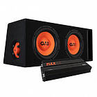 GAS Audio Power MAD B2-210 2x10 tum & MAX A2-1500.1DL, baspaket