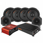 GAS Audio Power 4-pack MAX PMW1-64 SPL-paket med steg, medium