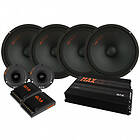 GAS Audio Power 4-pack MAD PM2-104 SPL-paket med steg, medium