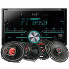 GAS Audio Power GMA252BTR & Bass Habit Play-högtalare