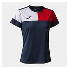 Joma Crew V Short Sleeve T-shirt Blå M Kvinna