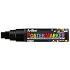 Marker Poster Artline 12 mm svart 6st