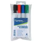 Lyreco Whiteboardpenna drywipe rund 4/FP