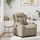 vidaXL Massagefåtölj cappuccino konstläder 372440