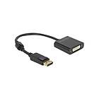 DeLock videoadapter DisplayPort till DVI-I 20 cm