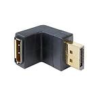 DeLock Adapter Displayport male > Displayport female angled down DisplayPort-ada