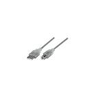 Manhattan 333405 USB-kabel 1,8 m USB 2,0 USB A USB B Sølv