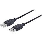 Manhattan 353915 USB-kabel 3 m USB 2.0 USB A Sort