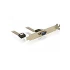 DeLock Slot Bracket > 1 x seriell seriepanel 9-stifts IDC till DB-9 40 cm