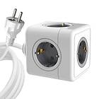 MicroConnect Powercube Grenuttag 5 uttag, 1,5m Vit