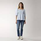 Lexington Hazel Printed Linen Smock Top Dam