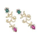 Lily and Rose Camille Earrings Emerald pink Øreringer