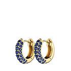 Charlotte Bonde STHLM Timeless Tiny Hoops Blue Spinel Örhängen