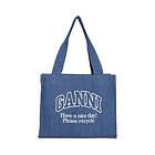 Ganni Large Easy Denim Shopper
