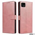 JollyFX Magnet Case elegant fodral med flik och stativfunktion för Samsung Galaxy A22 4G Rosa