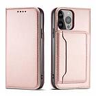 JollyFX Magnet Card Case for Samsung Galaxy S23 flip wallet Rosa