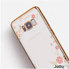 JollyFX Bloomy Väska Stilfullt TPU Gel Case Blommlock Samsung Galaxy S8 Plus G955 Guld