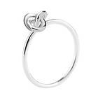 Drakenberg Sjölin Le Knot drop ring, 18,5 Ringar Dam Silver 18