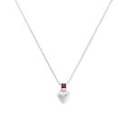 Syster P Young At Heart Necklace Silver Garnet Halsband