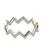 Syster P Strict plain zigzag ring Ringar Dam Silver
