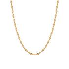 Syster P Herringbone Twisted Necklace Gold Halsband