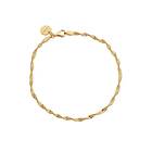 Syster P Herringbone Twisted Bracelet Gold Armband Dam Guld M/L