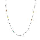 Syster P Santa Monica Multicolour Necklace Silver Halsband