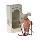 Maileg Winter Mouse with Ski set, Big Sister