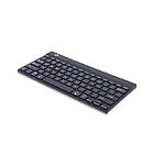Compact R-Go Break ergonomic wireless keyboard, Black Nordic