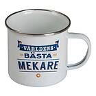 Retromugg med Text Världens Bästa Mekare