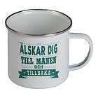 Retromugg med Text Älskar Dig