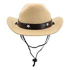 Cowboyhatt för Hund Beige