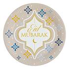 Papperstallrikar Eid Mubarak 8-pack