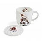 Royal Worcester Piggy in the Middle 31cl