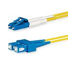 Lanview LC-SC Singlemode fibre cable duplex OS2 9/125 LSZH, 1 meter