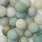 Panduro Hobby 25 pärlor av halvädelsten – lekfullt färgskiftande amazonit, Ø8 mm 1,1–2 mm