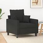 vidaXL Fåtölj svart 60 cm tyg 359255