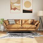 vidaXL Teppe svart och vit 120x170 cm zebramönster tvättbar halkfri 136623