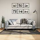 vidaXL Teppe tvättbar svart och guld 120x180 cm halkfri 136617
