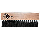 Oak Wood Brush Natural With Antistatic Goat And Nylon Fiber Deluxe