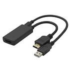 NÖRDIC HDMI 2.0 till DP 1.2 Adapter 4K60Hz 20cm