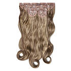 Lullabellz Super Thick 22 5 Piece Curly Clip In Extensions (Various Shades) Mellow Brown