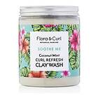 Flora & Curl Coconut Mint Refresh Clay Wash 260g