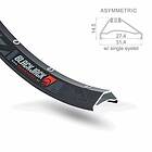 Silver Blackjack Mtb Tubeless 27 Mm Rim 650B 27.5´´ 32H