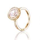 Efva Attling Halo Ring Gold Morganite