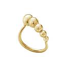 Georg Jensen Moonlight Grapes Slim Wave Ring Guld